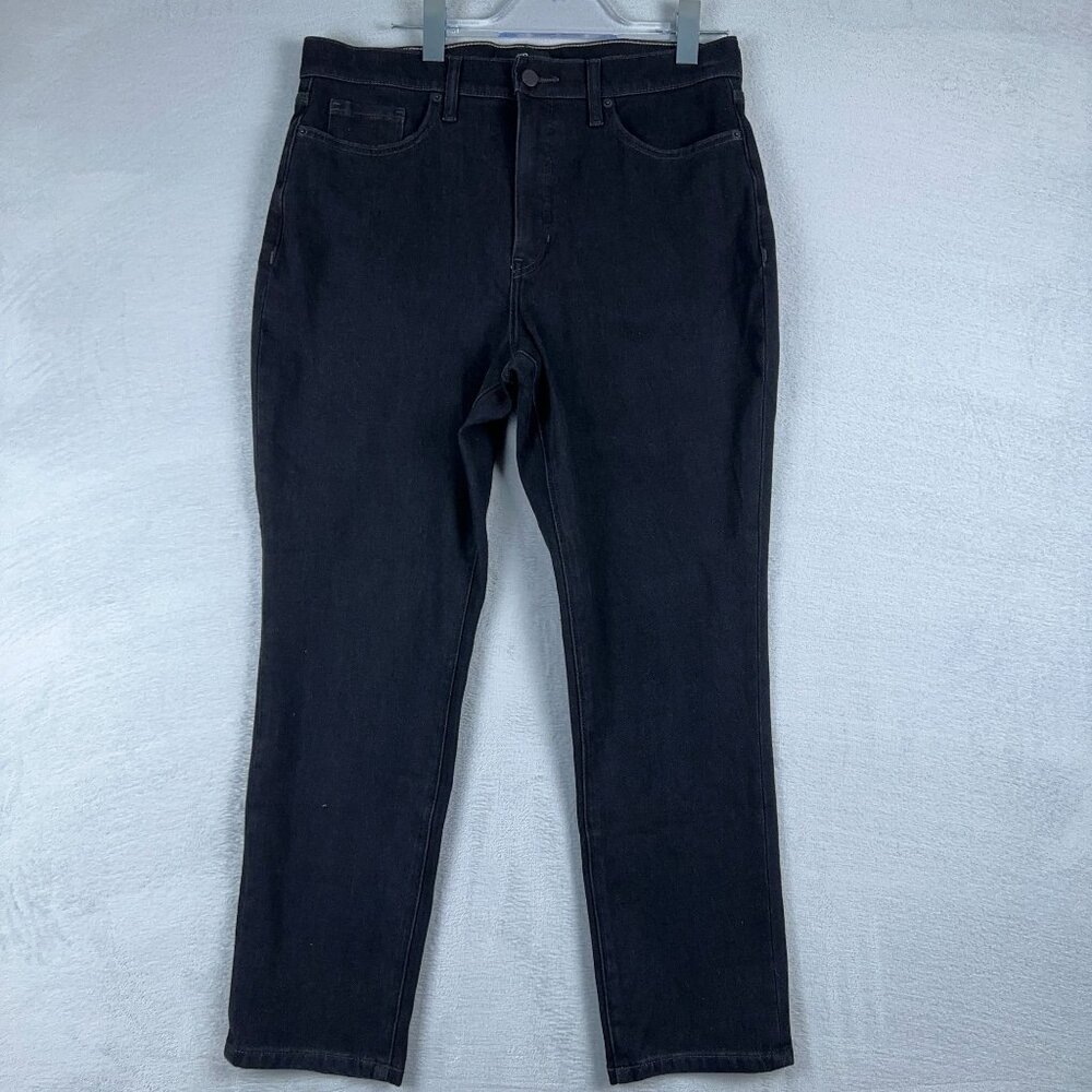 Banana Republic Tapered Skinny Jeans High Rise Denim Stretch Women Black Size 32